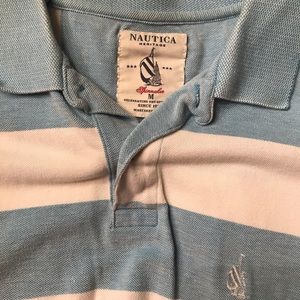 Men’s Nautica Lt Pink and Lt Blue Stripe Shirt